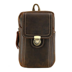 Cool Leather Men's Cell Phone Holster Belt Pouch Belt Bag Waist Bag For Men - imessengerbags