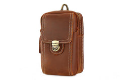 Cool Leather Men's Cell Phone Holster Belt Pouch Belt Bag Waist Bag For Men - imessengerbags