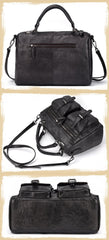 Vintage Leather Men's Small Messenger Bag Handbag Shoulder Bag For Men