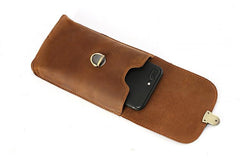 Cool Leather Men's Cell Phone Holsters Belt Pouch Belt Bag Waist Bag For Men - imessengerbags