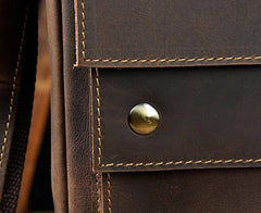 Cool Retro Leather Mens Tablet Messenger Bag Small Side Bag Messenger Bag For Men