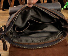 Cool Retro Leather Mens Tablet Messenger Bag Small Side Bag Messenger Bag For Men
