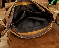 Cool Retro Leather Mens Tablet Messenger Bag Small Side Bag Messenger Bag For Men