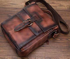 Cool Retro Leather Mens Tablet Messenger Bag Small Side Bag Messenger Bag For Men