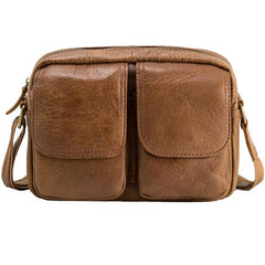 Cool Small Leather Mens Shoulder Bags Messengers Bag for Men