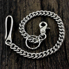 Cool Silver Stainless Steel Mens Biker Wallet Chain Wallet Chain Pants Chain For Men - imessengerbags