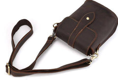 Cool Vintage Brown Leather Mens Tablet Messenger Bag Small Side Bag Messenger Bags For Men - imessengerbags