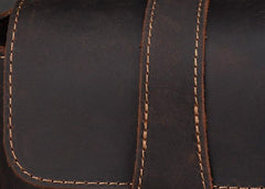 Cool Vintage Brown Leather Mens Tablet Messenger Bag Small Side Bag Messenger Bags For Men - imessengerbags