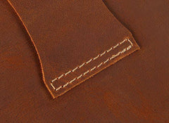 Cool Vintage Dark Brown Leather Mens Belt Pouch Small Side Bag Messenger Bag For Men - imessengerbags