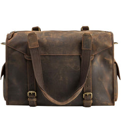 Cool Vintage Leather Mens Weekender Bag Travel Bags Shoulder Bags for men - imessengerbags