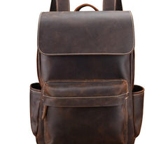 Cool Leather Mens Satchel Backpacks School Backpack Travel Backpack for Men - imessengerbags