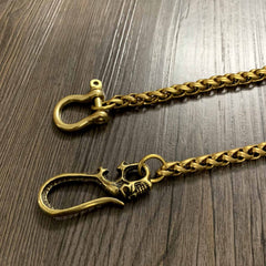 Badass Gold 18'' BIker Chain Wallet Pants Chain Jeans Chain Jean Chain Wallet Chain For Men - imessengerbags