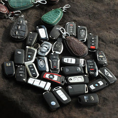 Crocodile Leather Mens Audi Volkswagen Toyota Car Key Case Car Key Holder with Belt Loop For Men