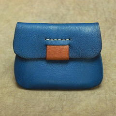 Handmade Small Slim Leather Men's Wallet Coin Holder Card Holder For Men - imessengerbags