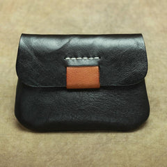 Handmade Small Slim Leather Men's Wallet Coin Holder Card Holder For Men