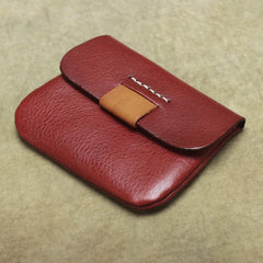 Handmade Small Slim Leather Men's Wallet Coin Holder Card Holder For Men - imessengerbags