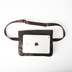 DISTRESSED BROWN LEATHER MEN'S Side BAG 10 inches MESSENGER BAG Leather Coffee Courier BAGs FOR MEN - imessengerbags