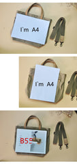 Minimalist Mens Womens Canvas Small Shoulder Tote Bag Messenger Bag Handbag Canvas Side Bag For Men Women - imessengerbags