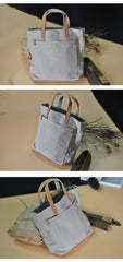 Minimalist Mens Womens Canvas Small Shoulder Tote Bag Messenger Bag Handbag Canvas Side Bag For Men Women - imessengerbags