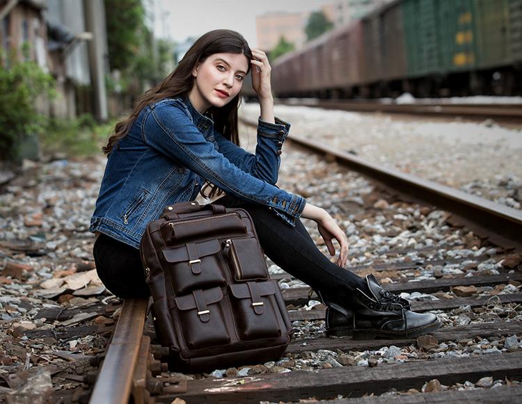 Dark colored backpacks shop