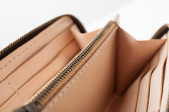 Dark Brown Handmade Leather Mens Long Wallet Zipper Bifold Long Clutch Wallets For Men - imessengerbags