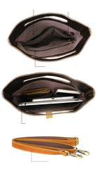 Dark Coffee  Leather Mens Casual Small Side Bags Messenger Bags Brown Postman Bag For Men - imessengerbags