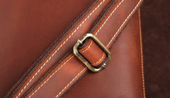 Dark Brown and Brown MENS LEATHER SLIM CLUTCH ENVELOPE BAG CLUTCH BAG FOR MEN