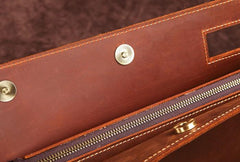 Dark Brown and Brown MENS LEATHER SLIM CLUTCH ENVELOPE BAG CLUTCH BAG FOR MEN