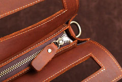Dark Brown and Brown MENS LEATHER SLIM CLUTCH ENVELOPE BAG CLUTCH BAG FOR MEN