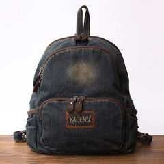 Blue Denim Backpack School Backpack Womens Blue Denim School Rucksack For Women denim shoulder bag