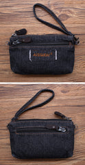 Denim Womens Phone Shoulder Bags Mini Denim Crossbody Bag Clutch Wirstlet Purse