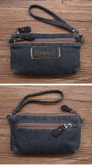 Denim Womens Phone Shoulder Bags Mini Denim Crossbody Bag Clutch Wirstlet Purse