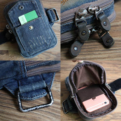 Blue Jean Cell Phone HOLSTER Arm Pouches for Men Arm Bags Arm HOLSTER For Men