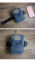 Blue Jean Cell Phone HOLSTER Arm Pouches for Men Arm Bags Arm HOLSTER For Men - imessengerbags