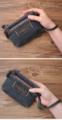 Denim Womens Small Shoulder Bags Keys Coin Wallet Messenger Bag Vintage Denim Wirstlet Purse