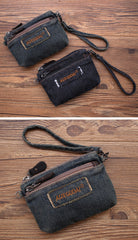 Denim Womens Small Shoulder Bags Keys Coin Wallet Messenger Bag Vintage Denim Wirstlet Purse