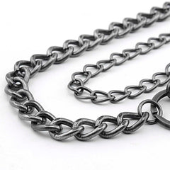 Badass Double Silver Wallet Chain Long Biker Wallet Chain Punk Pants Chain For Men - imessengerbags