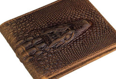 Dragon Leather Mens Wallets Alligator Pattern Cool billfold Slim Bifold Wallet Card Wallet Purse for Mens
