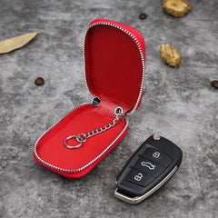 Embossed Brown Leather Men's Key Wallet Key Case Car Car Key Holder For Men - imessengerbags
