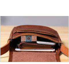 Embroidered Leather Mens Womens Mini Shoulder Bag Side Bag Messenger Bag for Men - imessengerbags