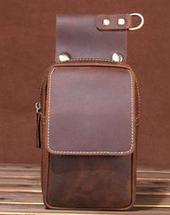 HANDMADE LEATHER MENS WAIST BAG HIP PACK BELT BAG FANNY PACK BUMBAG FOR MEN - imessengerbags