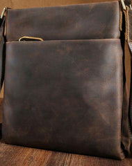 Cool Mens Leather Vintage Small Messenger Bag Shoulder Bag Crossbody Bag for men