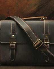 Vintage Leather Messenger Bag Briefcase Handbag Cool Shoulder Bag For Men