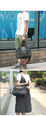 Fashion Blue Denim Mens Womens HandBag Courier Bags Blue Jean Messenger Bags For Women