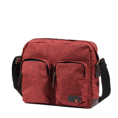 Fashion Oxford Cloth Leather Mens Ancient Red Side Bag Messenger Bags Ancient Gray Oxford Cloth Courier Bag for Men - imessengerbags