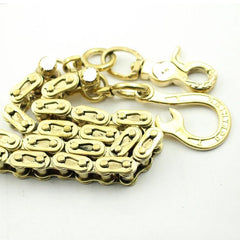 Badass Brass Gold Mens 18‘’ Bike Chain Pants Chain Wallet Chain Motorcycle Wallet Chain for Men - imessengerbags