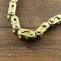 Badass Brass Gold Mens 18‘’ Bike Chain Pants Chain Wallet Chain Motorcycle Wallet Chain for Men - imessengerbags