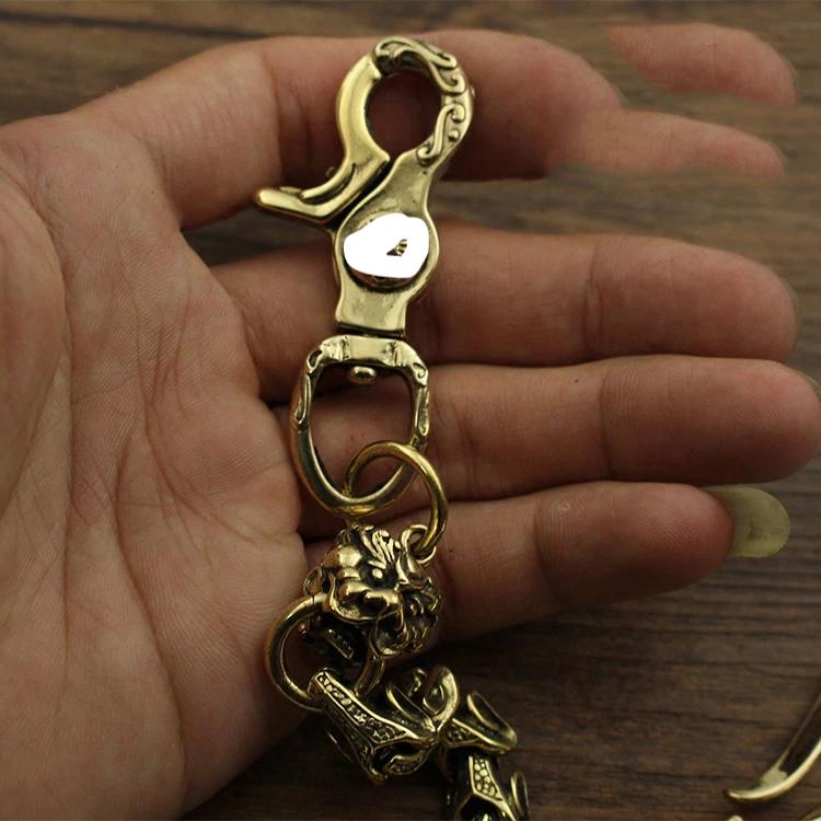 Badass Brass 18 Copper Skull Chain Pants Chain Wallet Chain