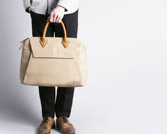 Fashion Canvas Men's 15.6‘’ Handbag Briefcase 13.3‘’ Business Laptop Briefcase For Men - imessengerbags