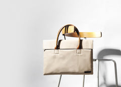 Fashion PVC Canvas Casual Black Men's Handbag Briefcase Business Laptop Handbag For Men - imessengerbags